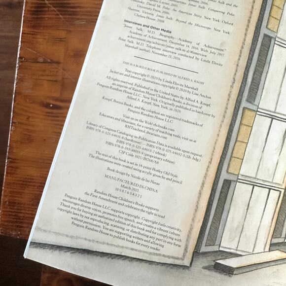 PJ Library The Polio Pioneer Dr. Jonas Salk & The Polio Vaccine Paperback Book - Picture 3 of 10